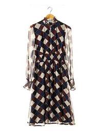 Rochie midi mâneci 3/4 mâneci 3/4 albastru BAUM UND PFERDGARTEN femeie