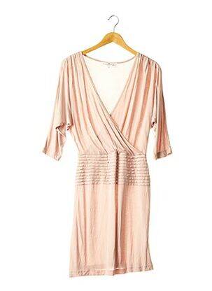 Rochie midi mâneci 3/4 mâneci 3/4 roz DESIGNERS REMIX COLLECTION femeie
