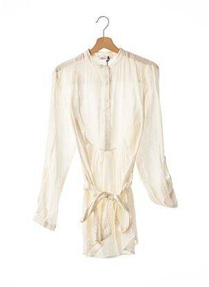 Tunică mâneci lungi bej LES PETITES... femeie