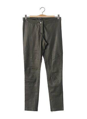 Pantalon 7/8 închidere cu fermoar sub clapetă cu nasturi talie joasă verde PATRIZIA PEPE FIRENZE femeie