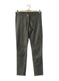 Pantalon 7/8 închidere cu fermoar sub clapetă cu nasturi talie joasă verde PATRIZIA PEPE FIRENZE femme