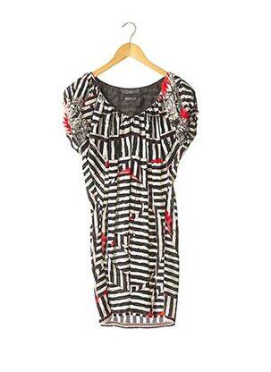 Rochie scurtă croială fluidă mâneci scurte negru MC QUEEN femeie