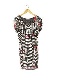 Rochie scurtă mâneci scurte mâneci scurte negru MC QUEEN femeie