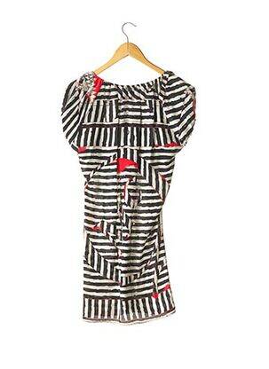 Rochie scurtă croială fluidă mâneci scurte negru MC QUEEN femeie