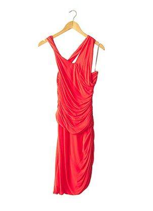 Rochie midi căptușeală bretele subțiri roșu HALSTON HERITAGE femeie