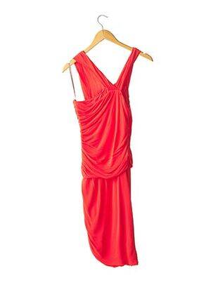 Rochie midi căptușeală bretele subțiri roșu HALSTON HERITAGE femeie
