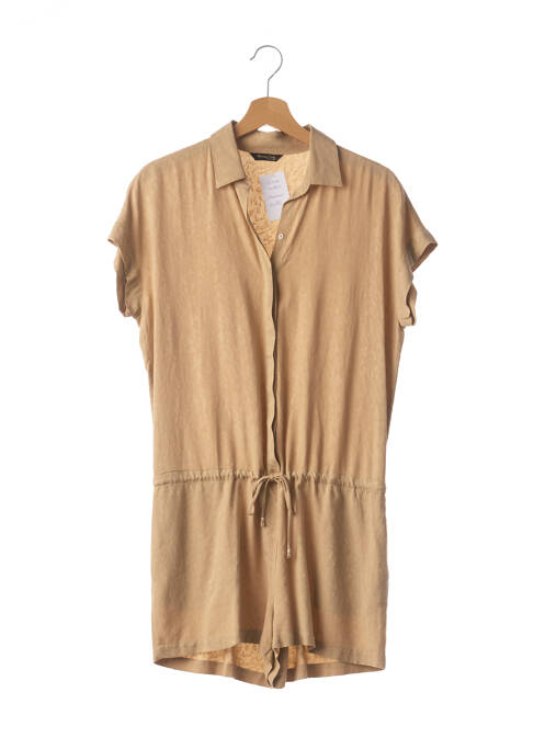 Salopetă scurtă bej MASSIMO DUTTI femeie