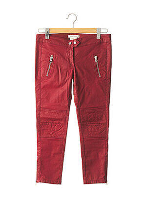 Pantalon drept elasticitate talie joasă roșu ISABEL MARANT POUR H&M femeie