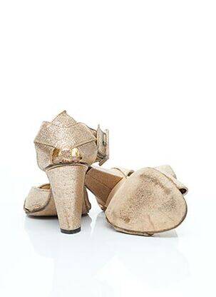 Sandale/pantofi decupați închidere cu buclă(e) toc de 7 la 9 cm roz QUELQUES SHOES DE PLUS femeie