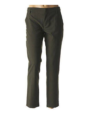 Pantalon slim talie joasă talie joasă verde REIKO femeie