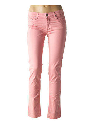 Pantalon slim talie joasă talie joasă roz SWILDENS femeie