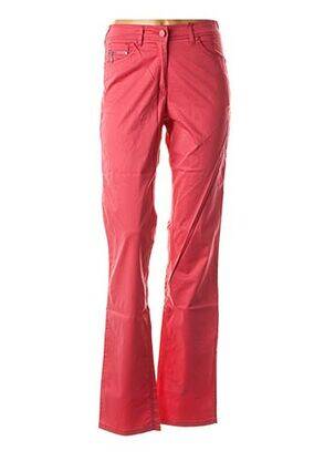 Pantalon drept elasticitate talie înaltă roz JOCAVI femeie