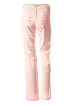 Pantalon drept elasticitate talie înaltă roz LCDN femeie