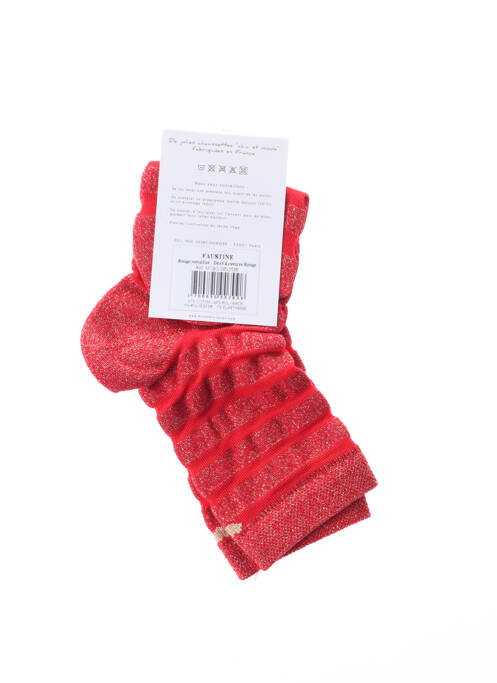 Șosete elasticitate roșu MY LOVELY SOCKS femme