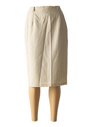 Fustă midi bej GRIFFON femeie