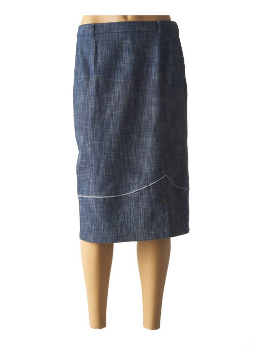 Fustă midi albastru K'TENDANCES femeie