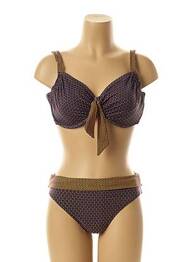 Costum de baie din două piese elasticitate violet BELCOR femme
