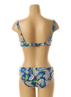 Costum de baie din două piese elasticitate albastru BELCOR femeie
