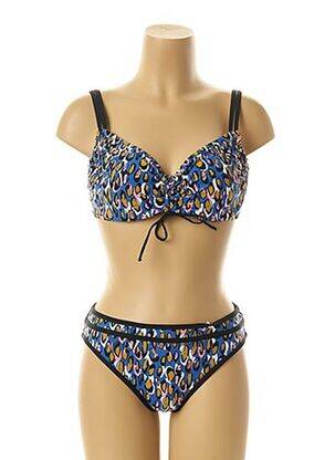 Costum de baie din două piese elasticitate albastru BELCOR femeie