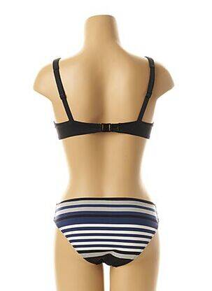Costum de baie din două piese elasticitate albastru LOU femeie