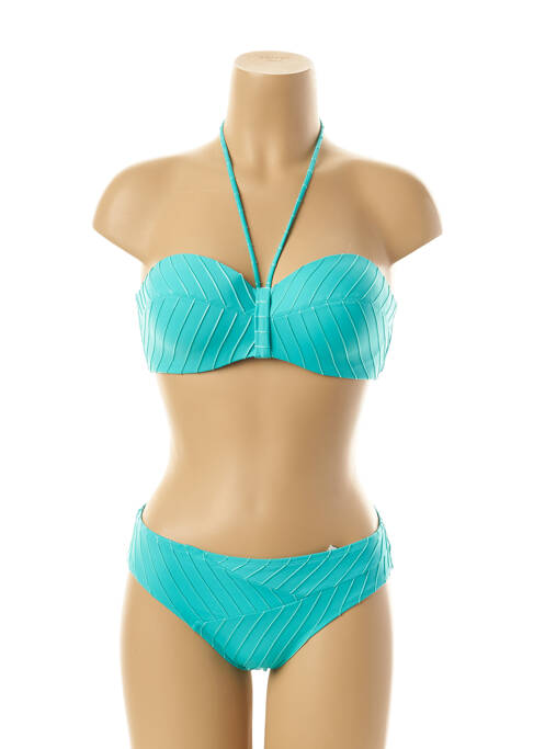 Costum de baie din două piese albastru LOU femeie