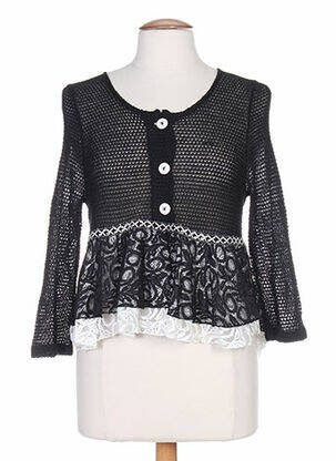 Vestă cu mâneci lungi negru G!OZE femeie