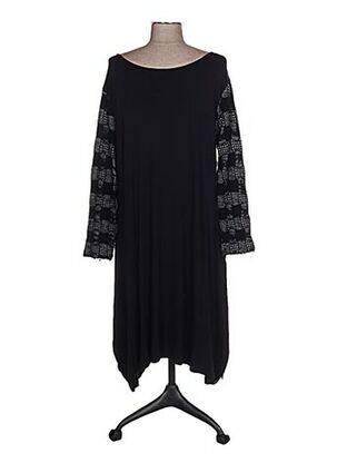 Rochie midi mâneci 3/4 mâneci 3/4 negru G!OZE femeie
