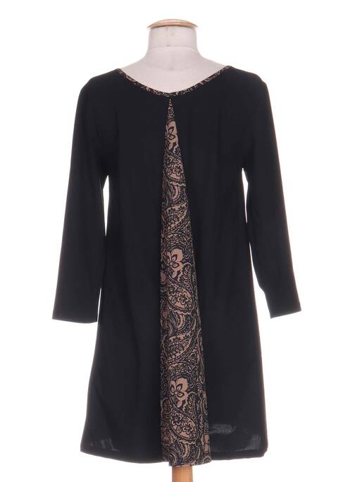 Tunică mâneci lungi guler rotund negru G!OZE femme