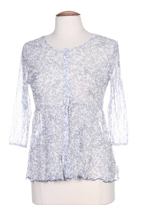 Cămașă croială cambrată mâneci 3/4 albastru G!OZE femme