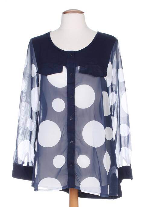 Cămașă croială dreaptă mâneci lungi albastru G!OZE femme