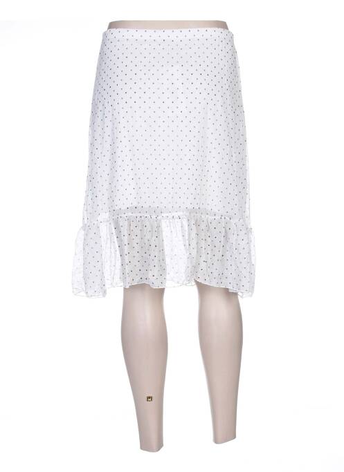 Fustă midi alb G!OZE femeie