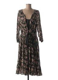 Rochie lungă mâneci lungi mâneci lungi negru LEON & HARPER femeie