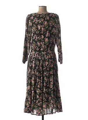 Rochie lungă mâneci lungi mâneci lungi negru LEON & HARPER femeie