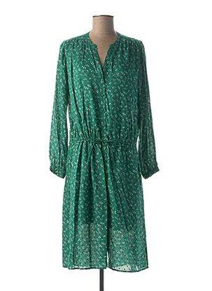 Rochie midi imprimeu floral mâneci lungi verde SWILDENS femeie