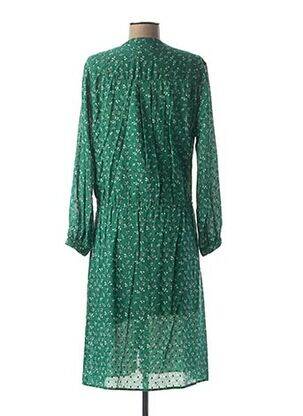 Rochie midi imprimeu floral mâneci lungi verde SWILDENS femeie