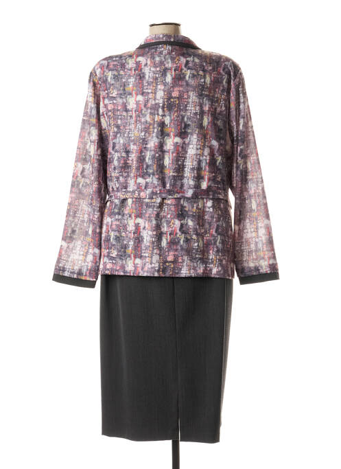 Rochie midi gri FRANCE RIVOIRE femeie