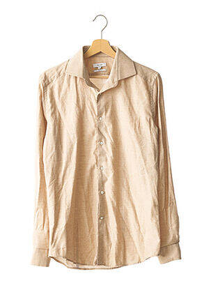 Cămașă cu mâneci lungi bej REISS bărbat