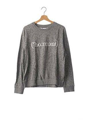 Hanorac broderie mâneci lungi gri HARMONY femeie