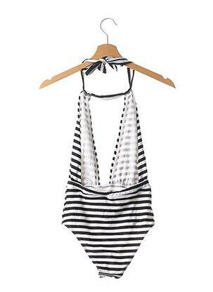 Costum de baie dintr-o singură piesă elasticitate top triunghiuri negru SANS MARQUE femeie