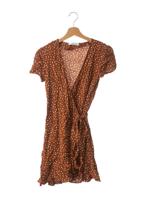 Rochie scurtă maro SAMSOE & SAMSOE femeie