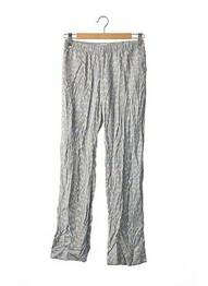 Pantalon drept țesătură poplin albastru SAMSOE & SAMSOE femeie