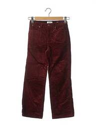 Pantalon drept închidere cu fermoar sub clapetă cu nasturi mărime normală roșu CLOSED femme