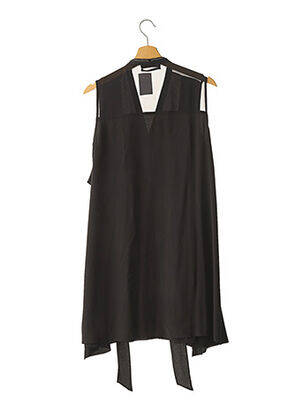 Rochie midi croială fluidă fără mâneci negru ALLSAINTS femeie