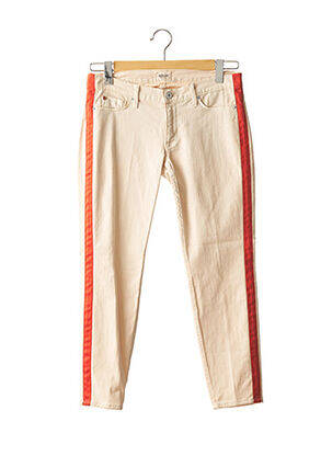 Pantalon slim talie joasă talie joasă bej HUDSON femeie