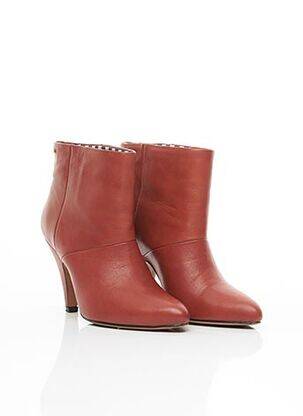 Botine/ghete material neted toc de 7 la 9 cm maro MISSONI femeie