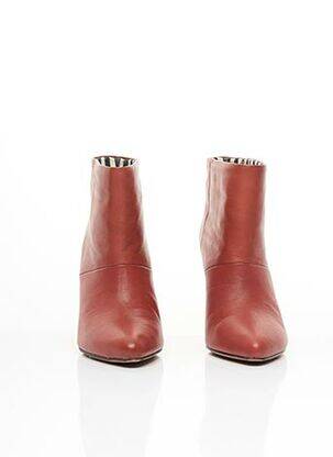 Botine/ghete material neted toc de 7 la 9 cm maro MISSONI femeie