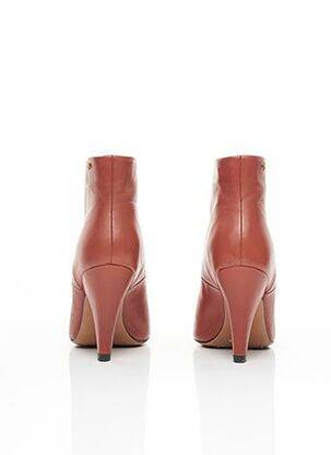 Botine/ghete material neted toc de 7 la 9 cm maro MISSONI femeie