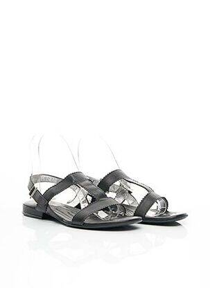 Sandale/pantofi decupați material neted toc plat până la 3 cm negru FREE LANCE femeie