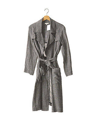 Palton lung negru INTROPIA femeie