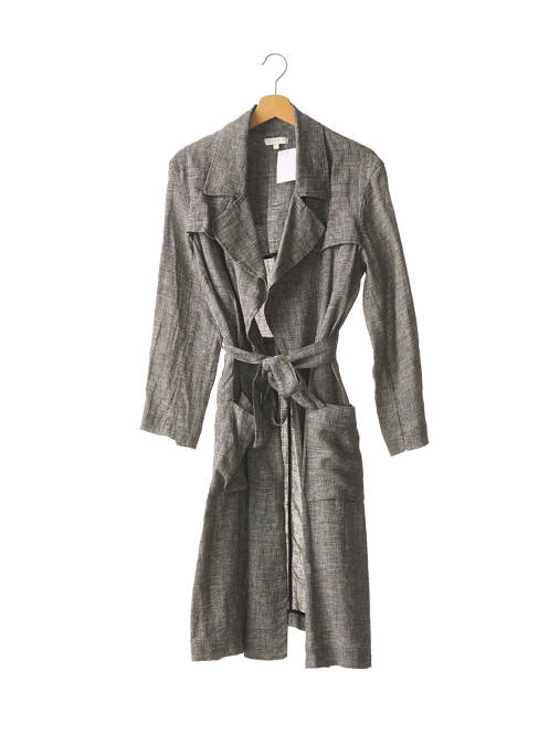 Palton lung negru INTROPIA femeie